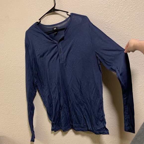 Men’s Half Button Long Sleeve - Picture 2 of 3